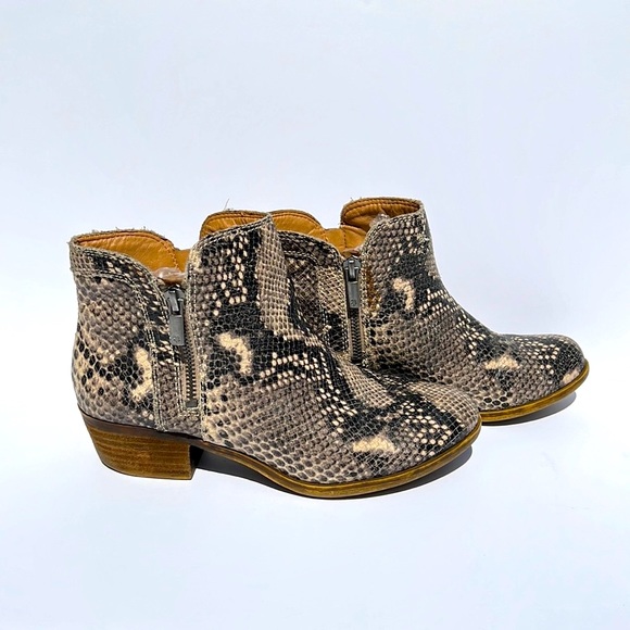 Lucky Brand Snakeskin Breah Booties - Picture 2 of 10